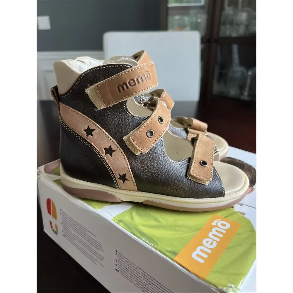 Memo Victor Boys' Toddler Corrective Orthopedic AFO Sandal, 28 US 11